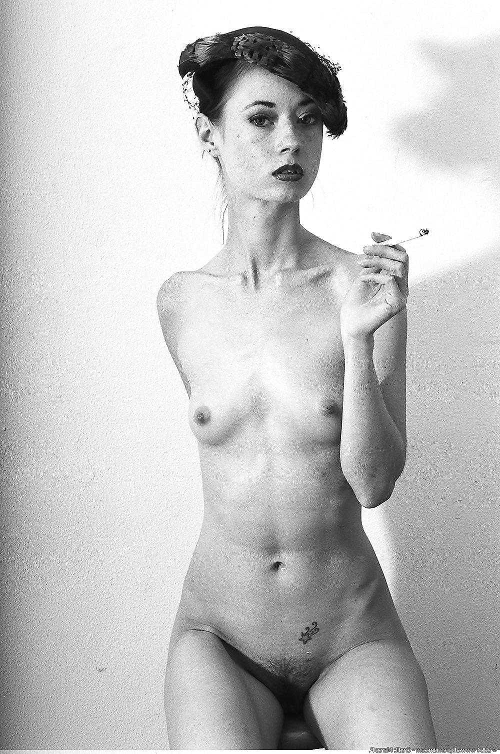 12P Smoking 006 - Black and White