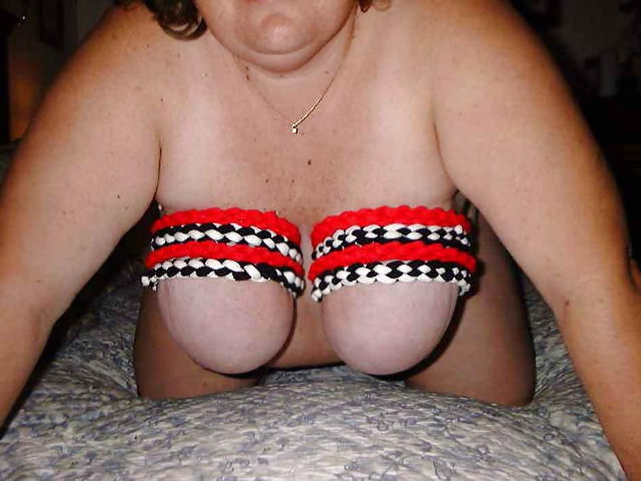 24P Breast bondage mature