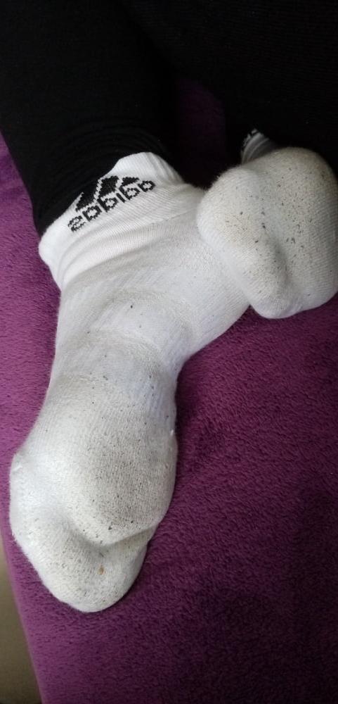 7P My gf in white socks (2 days worn)
