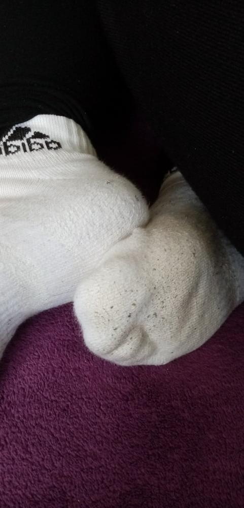 7P My gf in white socks (2 days worn)