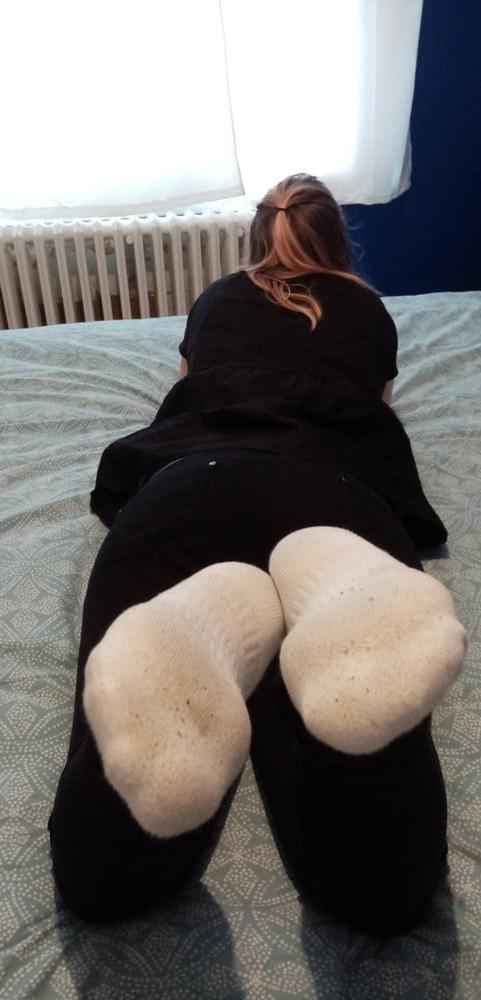 5P Gf white socks 3 days worn