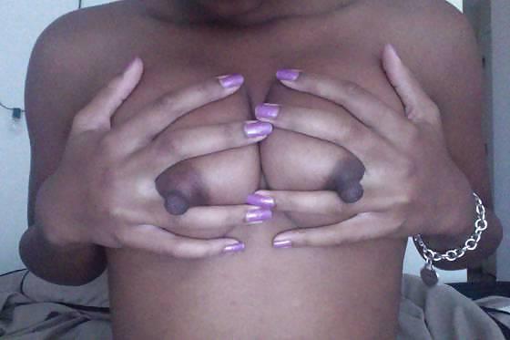 7P Sexy Ebony Bored & Alone With Toy