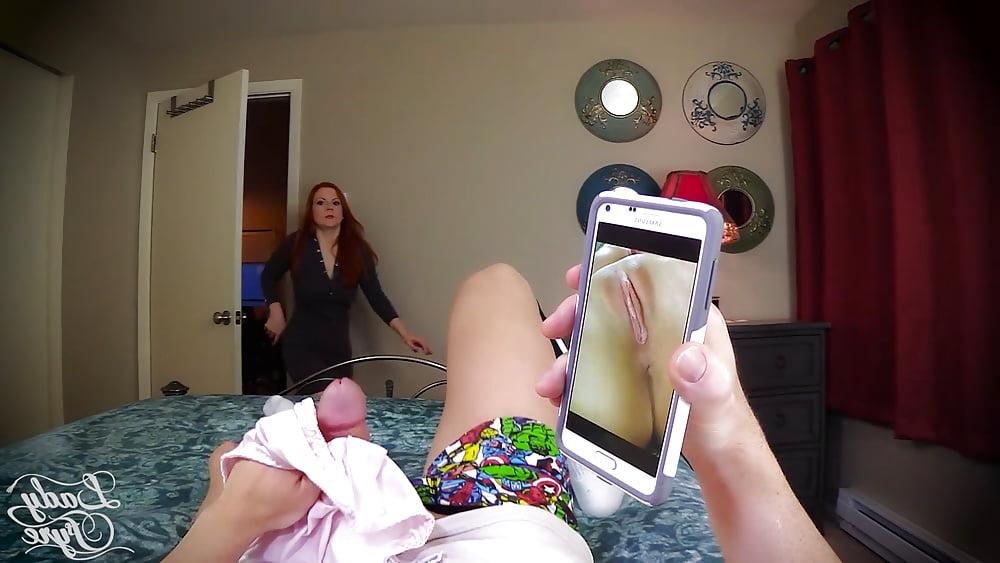 15P Caught with Mom's Satin Panties