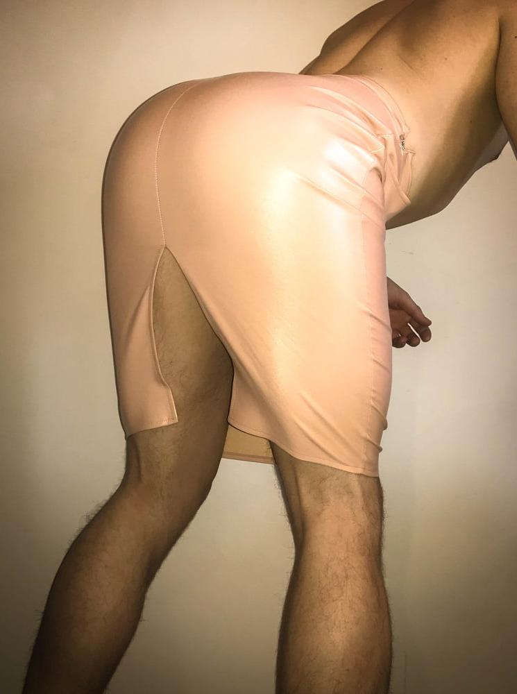 9P PVC Vinyl Pencil skirt big ass cd