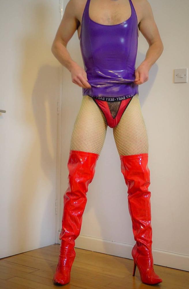 25P Oh Polly Vinyl PVC Latex Dress - Big Ass CD Vtecdick