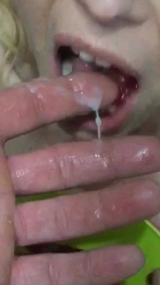 16P my italian wife all cum in mouth ass food double penetration