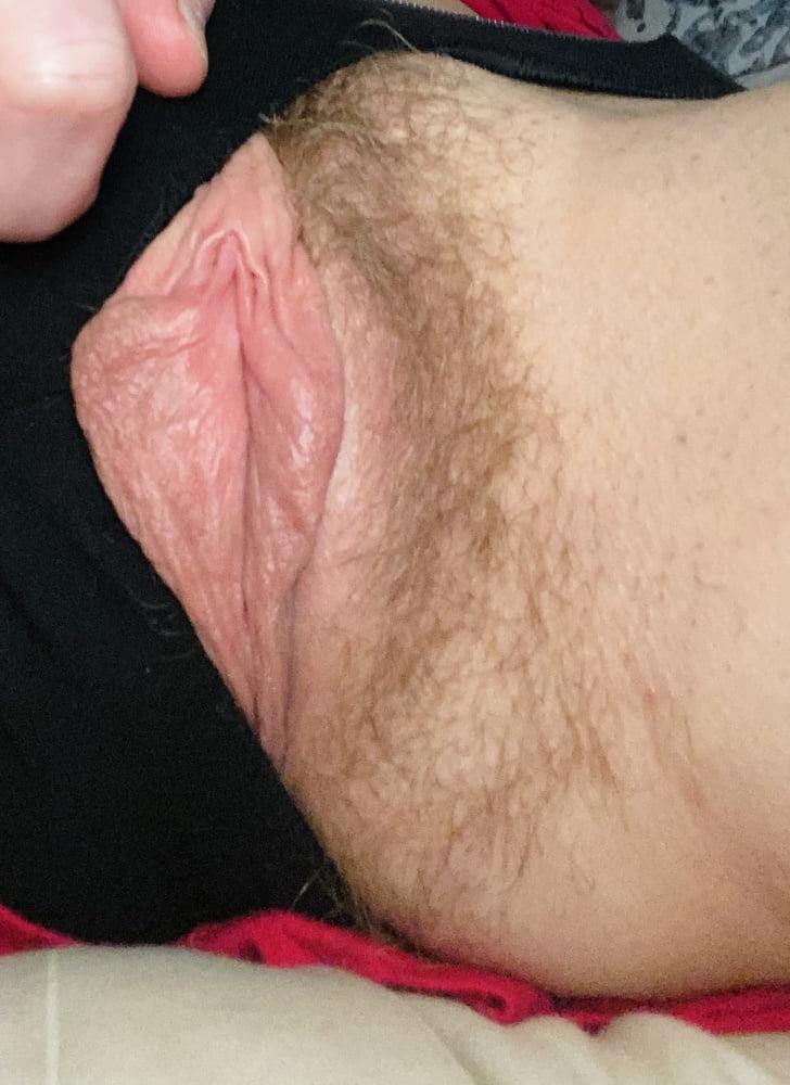 15P Black Panties Reveal Hairy Pussy American Milf 04