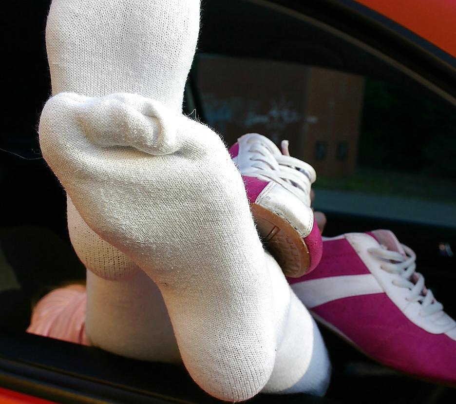 25P Girls Wearing White Socks
