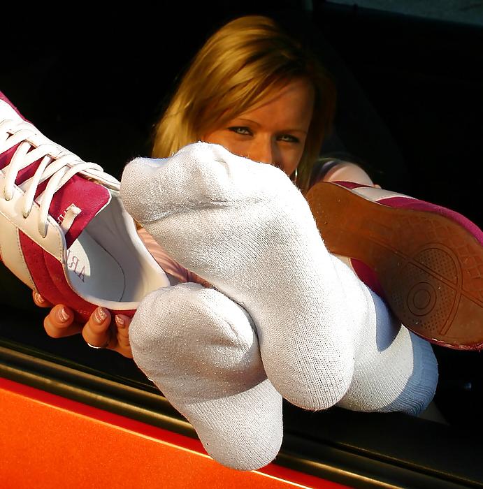 25P Girls Wearing White Socks