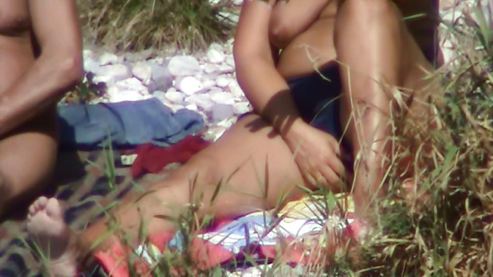 17P Nude beach female masturbating