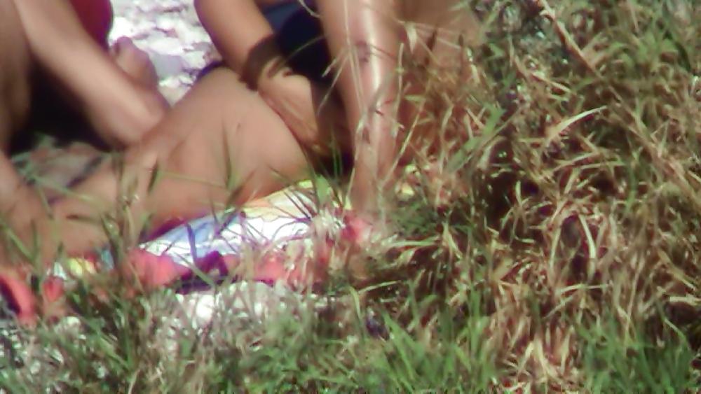 17P Nude beach female masturbating