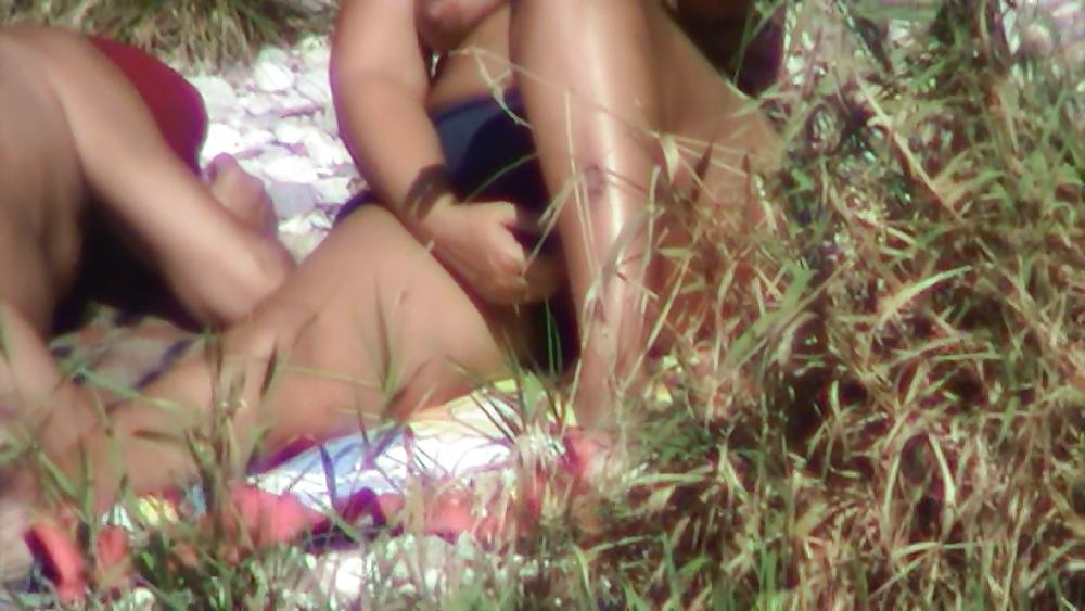 17P Nude beach female masturbating