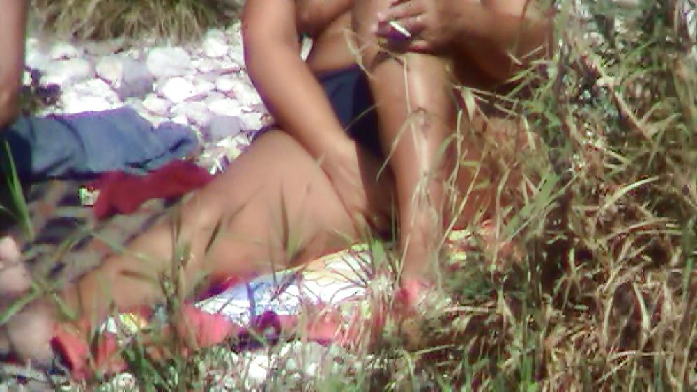 17P Nude beach female masturbating