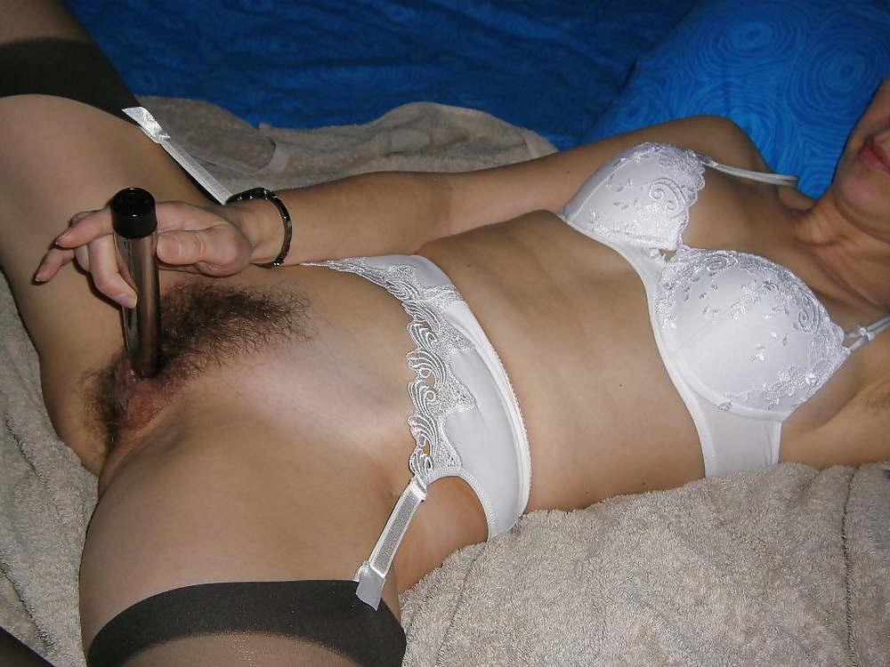 25P Hairy MILF loves sexy Lingerie - N. C. 