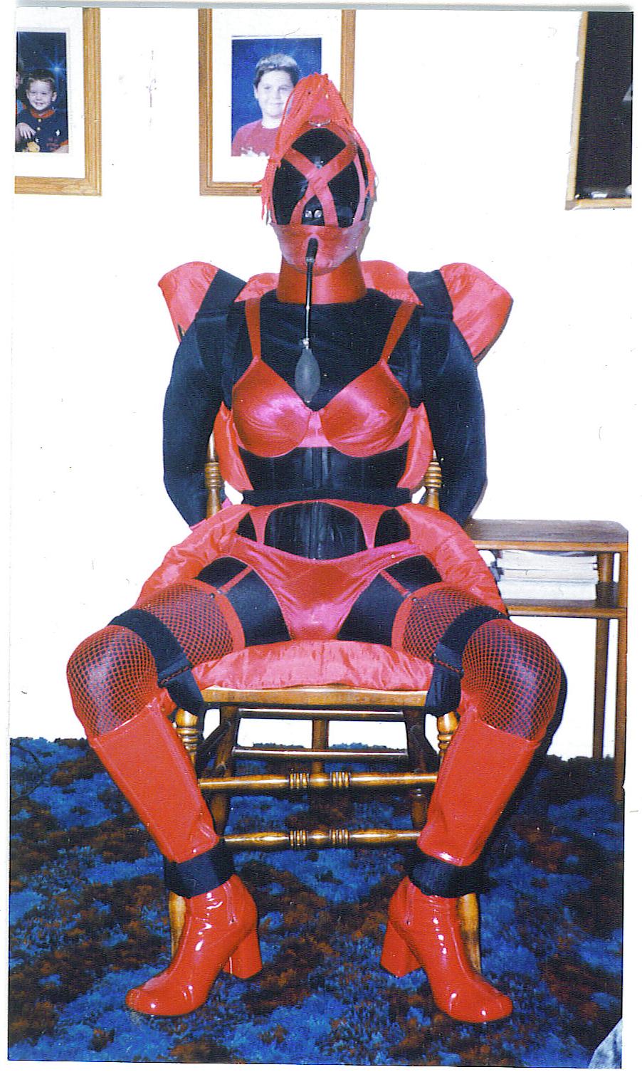 25P Satinstuhl-Bondage
