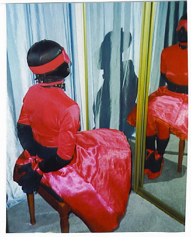 25P Satinstuhl-Bondage