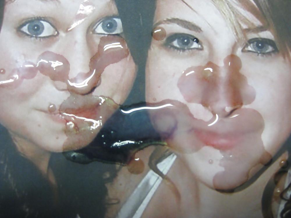 12P Gman Cum on Face of two Sexy American Girls