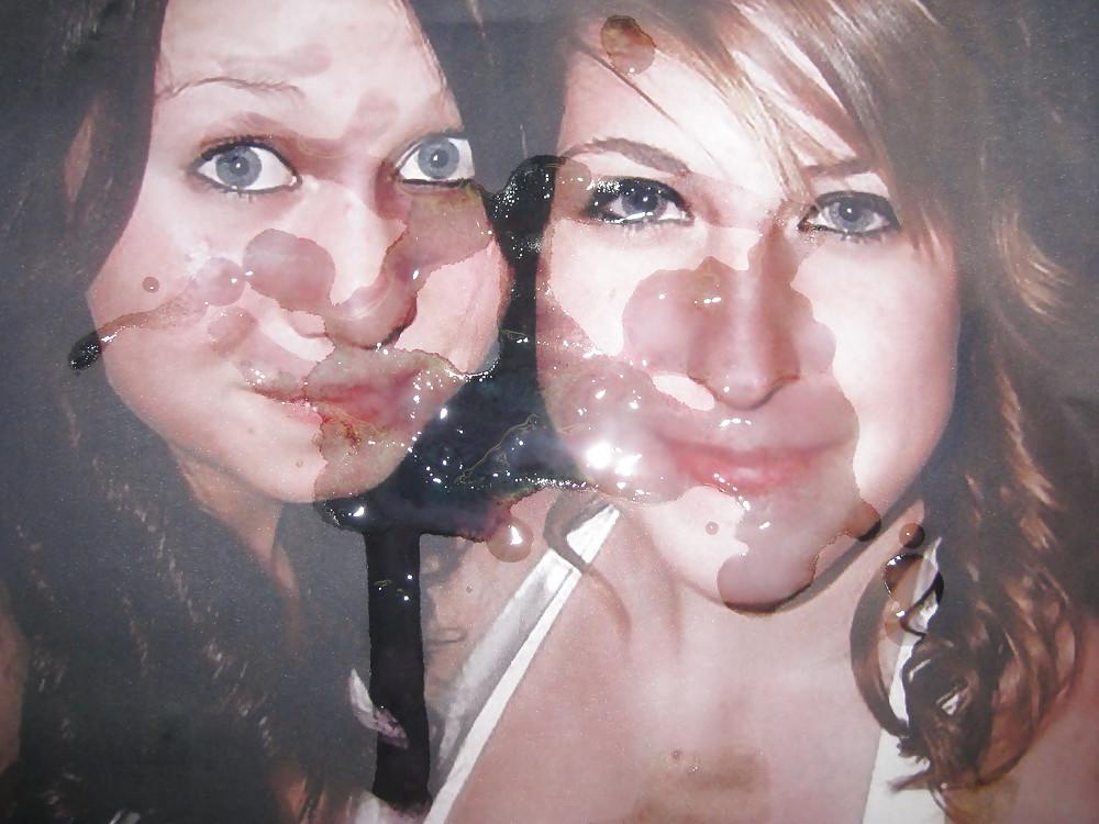 12P Gman Cum on Face of two Sexy American Girls