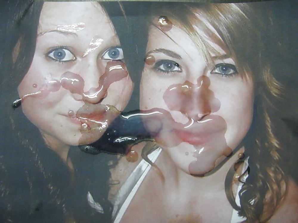 12P Gman Cum on Face of two Sexy American Girls