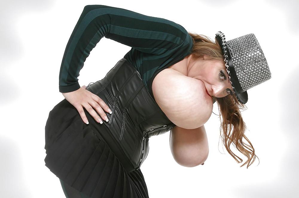 25P Babes Sucking Her own Big tits by TROC