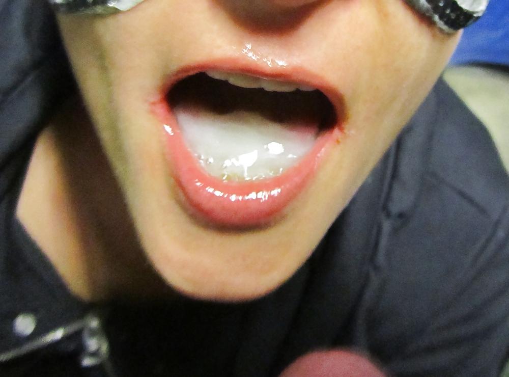 4P Blowjob with mask