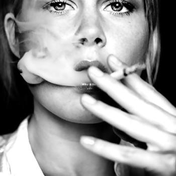 11P Smoking 007 - Black and White