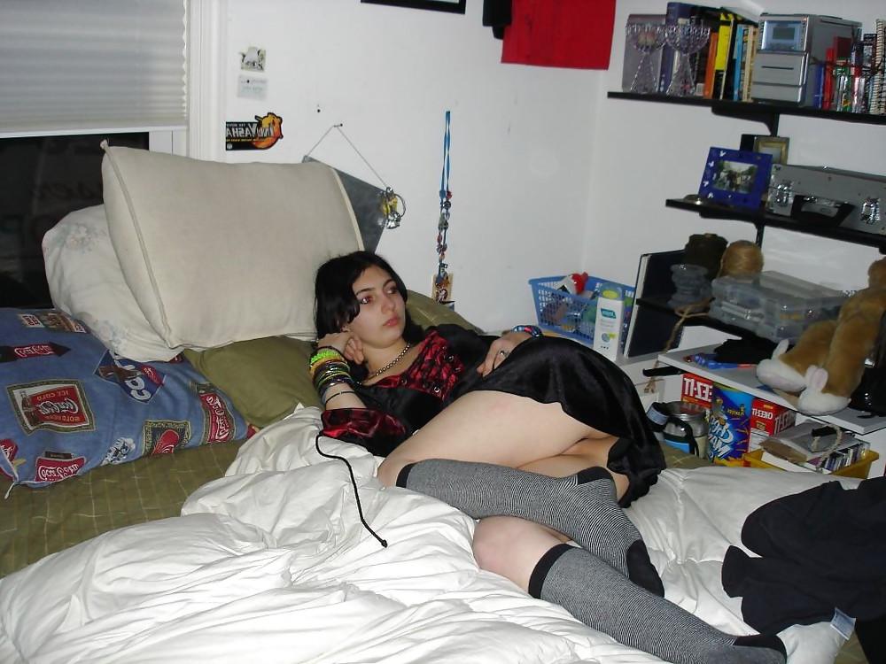 9P Young girl with perky tits - N. C. 