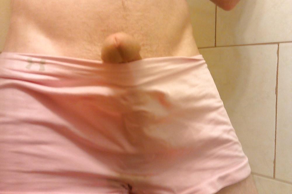 8P My cock in wife's workout spandex.