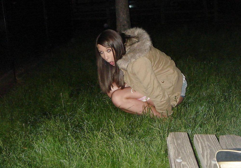 25P Teens Caught 2 (Outside) by Voyeur TROC