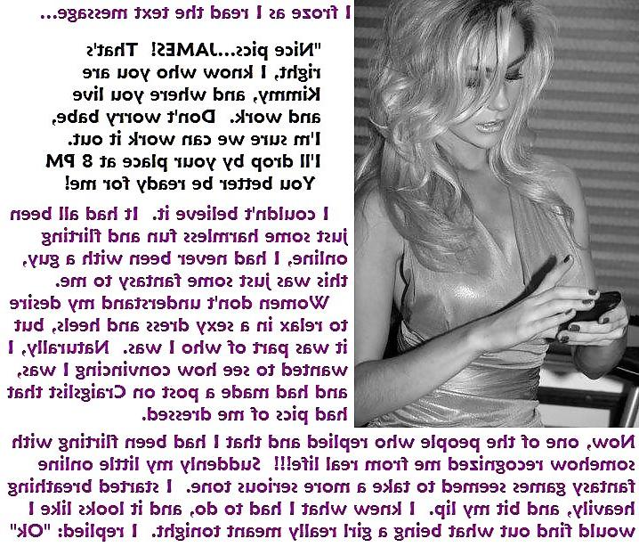 25P Caught Crossdressing Captions