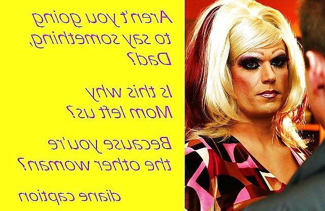 25P Caught Crossdressing Captions