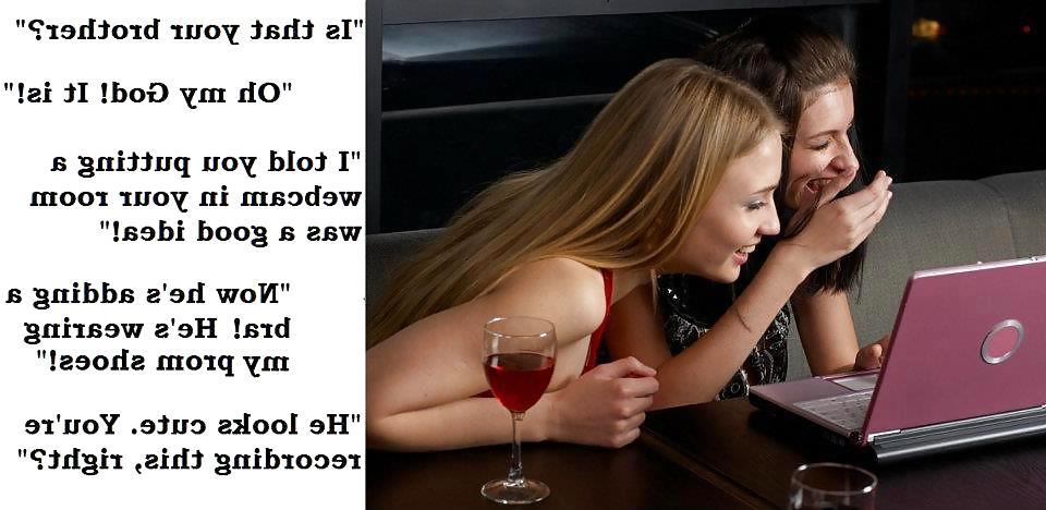 25P Caught Crossdressing Captions