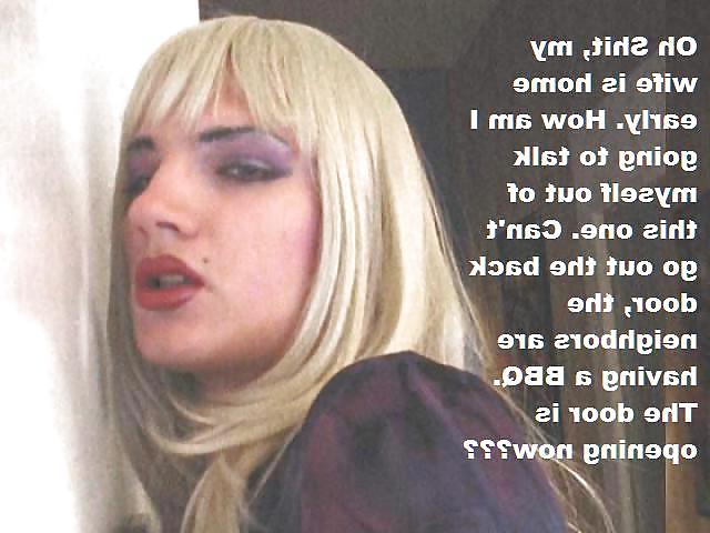 25P Caught Crossdressing Captions