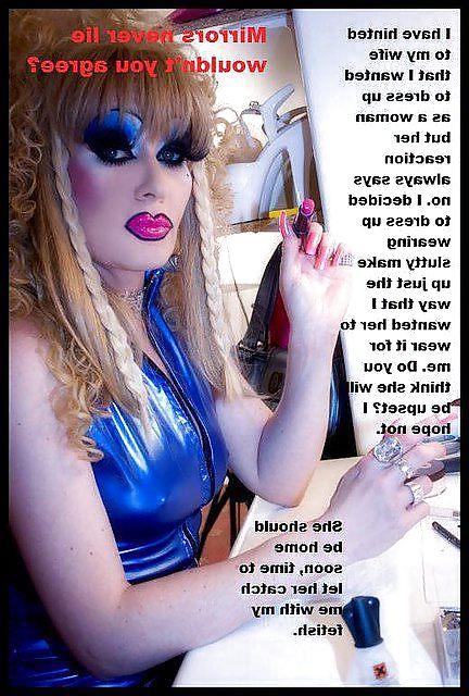 25P Caught Crossdressing Captions