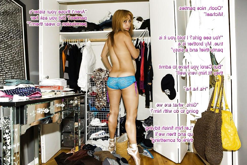 25P Caught Crossdressing Captions