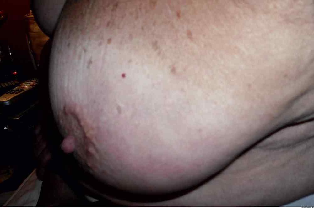 13P Huge Tits Granny Marti's Big Always Hard Nipples