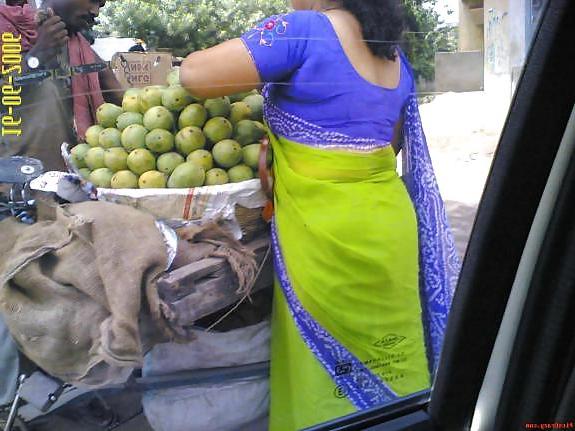 23P Indian in saree showing back