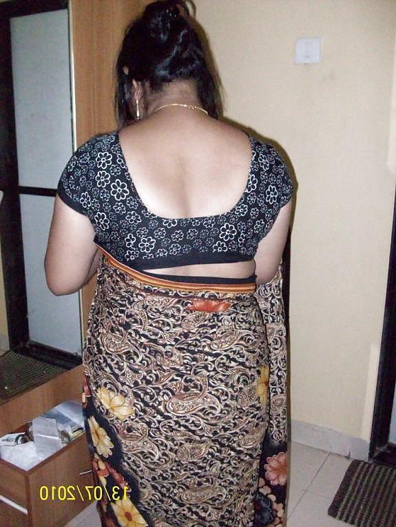 23P Indian in saree showing back