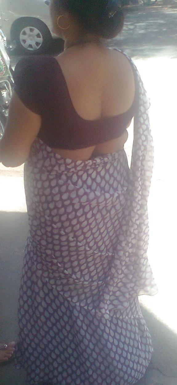 23P Indian in saree showing back
