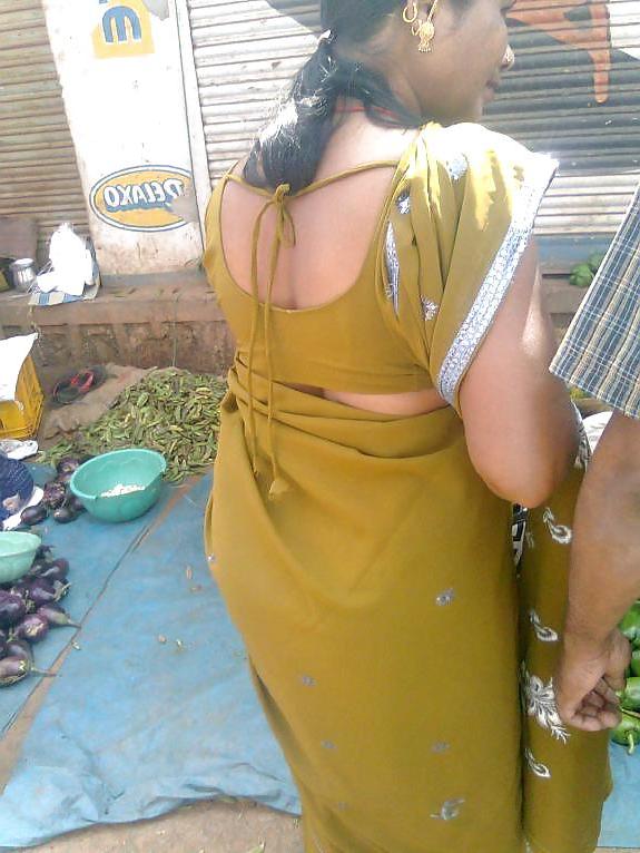 23P Indian in saree showing back