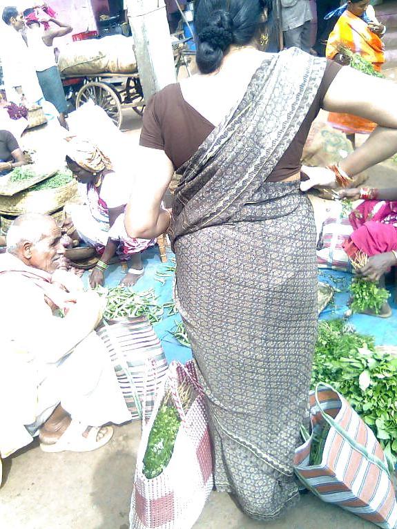23P Indian in saree showing back