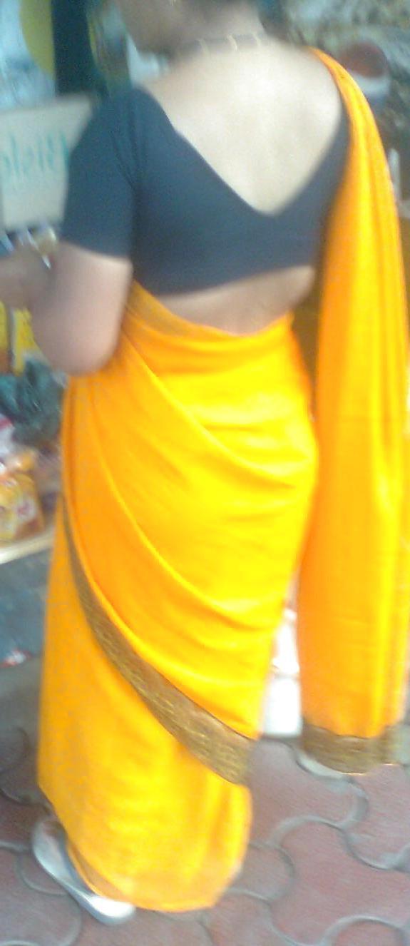 23P Indian in saree showing back