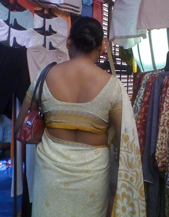 23P Indian in saree showing back