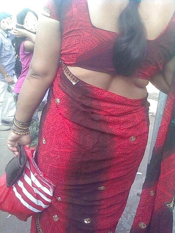 23P Indian in saree showing back