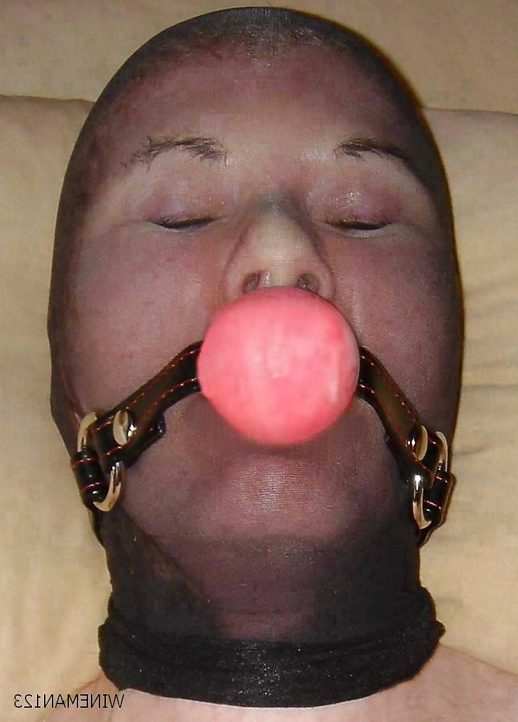 11P Stocking Mask & ballgag