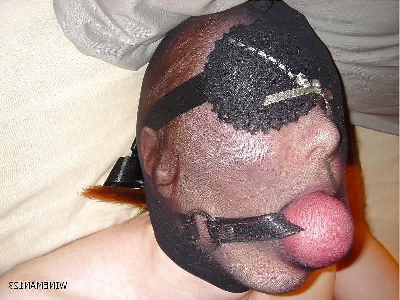 11P Stocking Mask & ballgag
