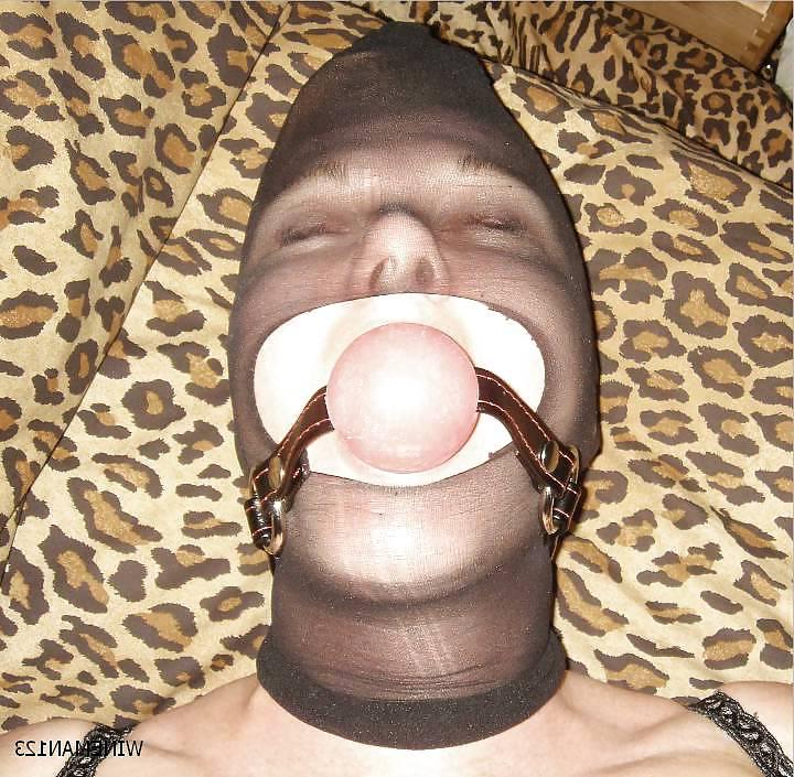 11P Stocking Mask & ballgag