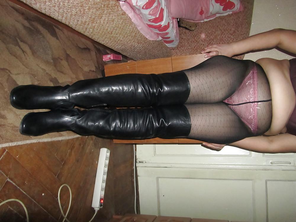 21P My wife in boots and black PH