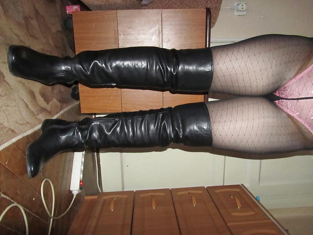 21P My wife in boots and black PH
