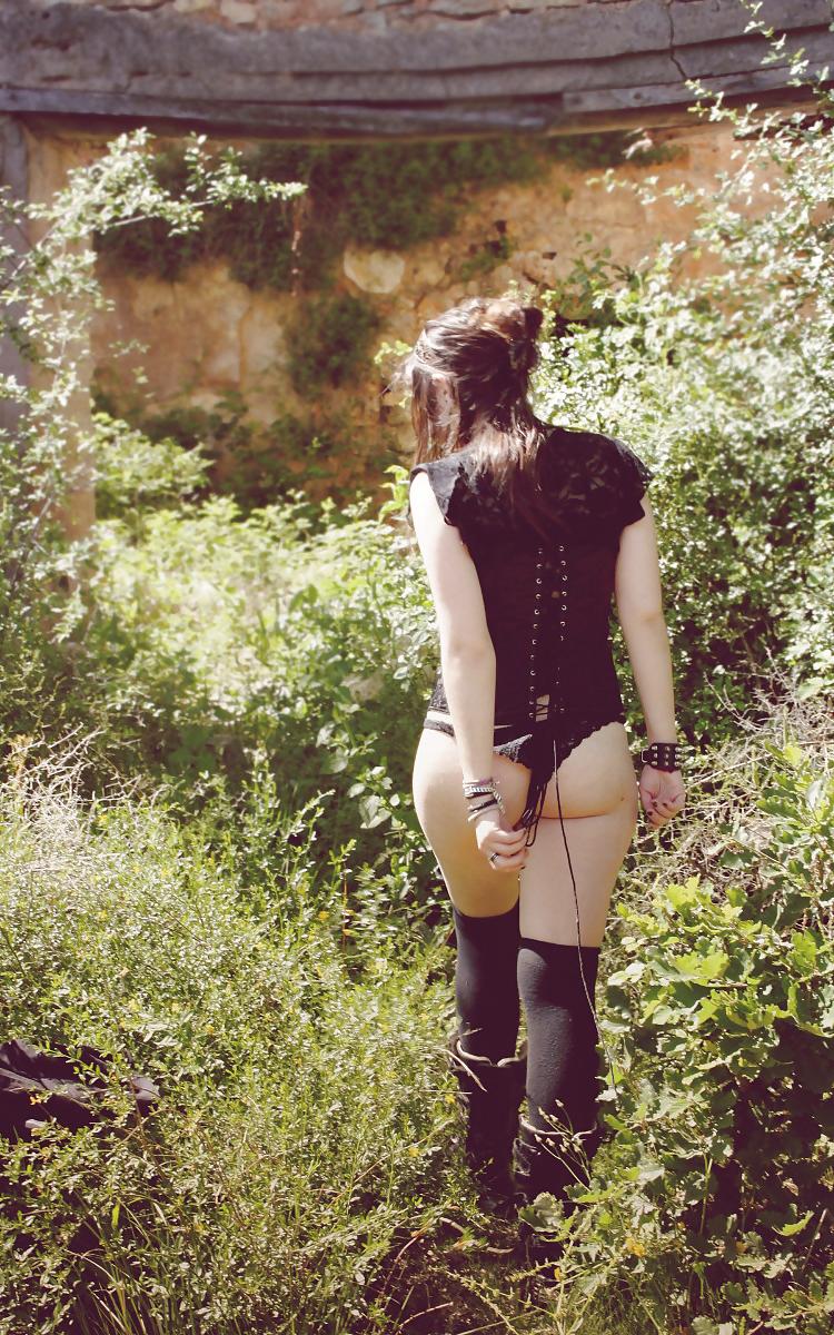 22P French girl with New rock boots
